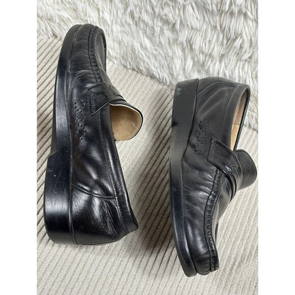 SAS Gentle Step Shoes Womens Size 7 Black Leather Penny Loafer Comfort Slip On - Picture 5 of 10